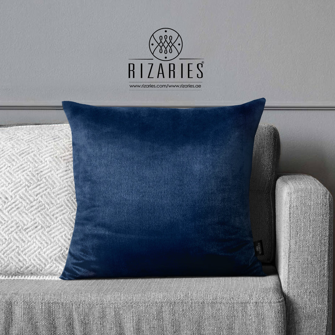 SuperSoft Plain Navy Throw Pillow