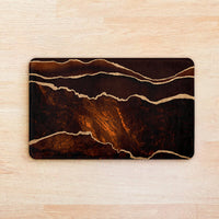 Thumbnail for SuperSoft Brown Lava Abstract Door Mat