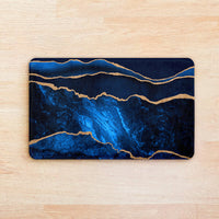 Thumbnail for SuperSoft New Blue Gold Abstract Door Mat