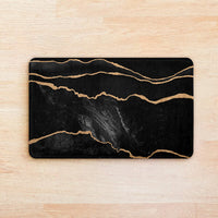 Thumbnail for SuperSoft Marble Black Gold Door Mat