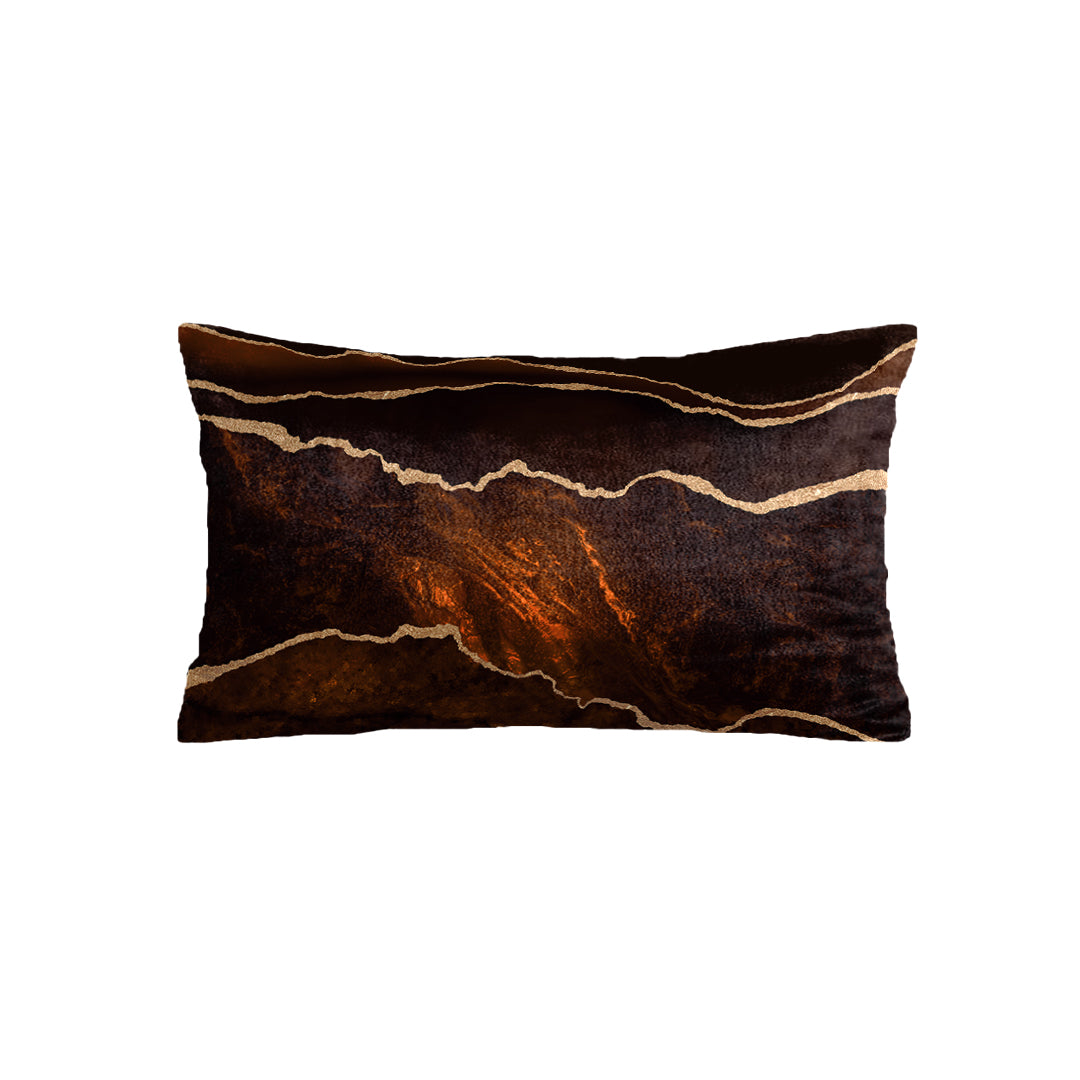 SuperSoft Brown Gold Abstract Rectangle