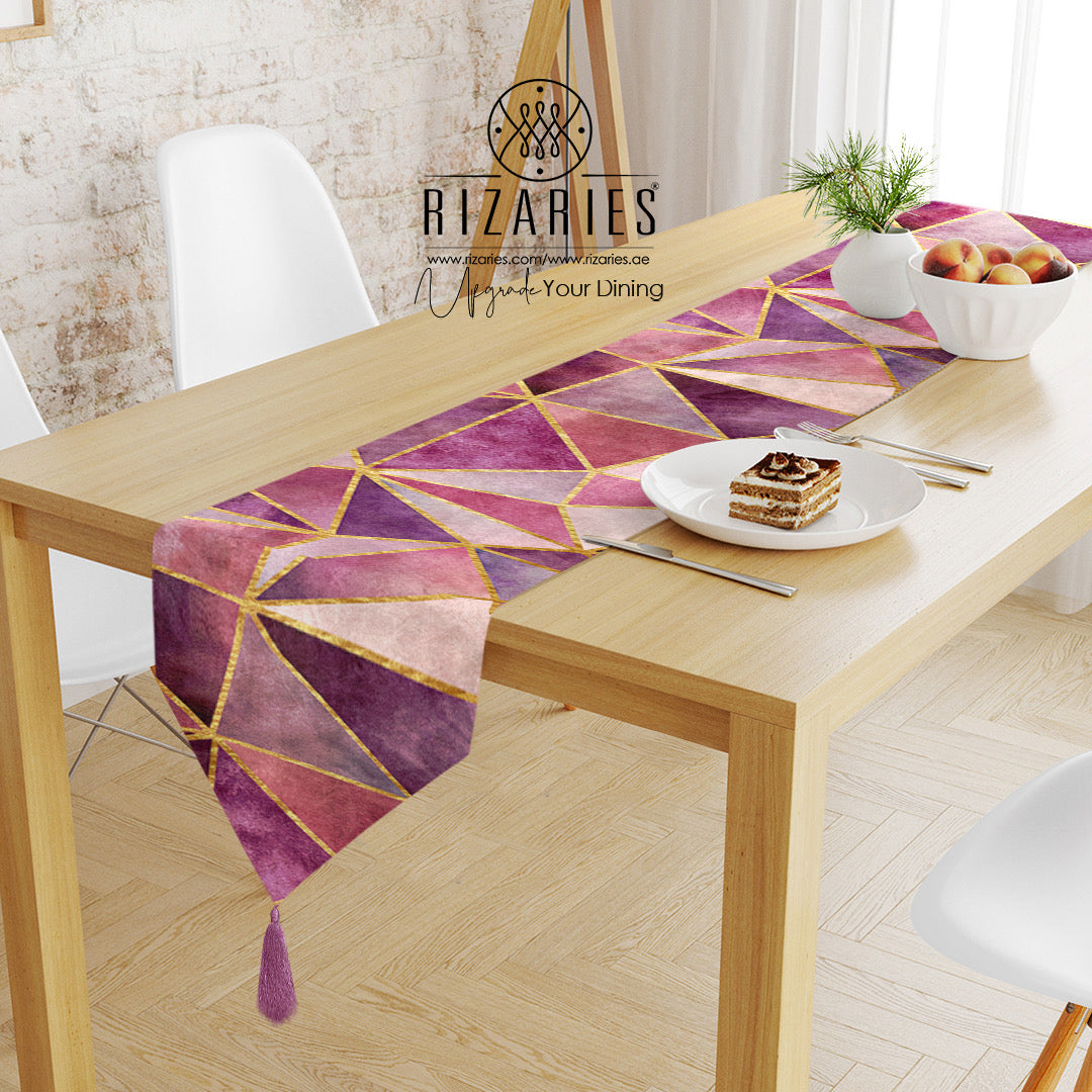 Stained Glass Metallic Table Runner