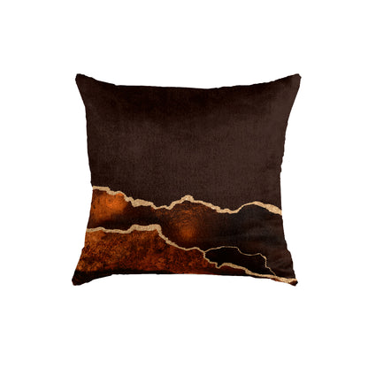 SuperSoft Shades of Brown Abstract Throw Cushion