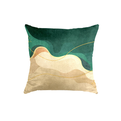 SuperSoft Beige Green Wavy