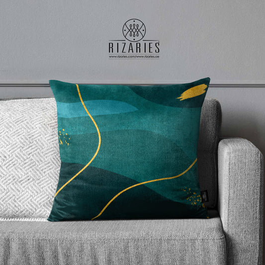 SuperSoft Sea Green with Gold Lines