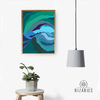 Thumbnail for Teal Sky Handmade Canvas Painting