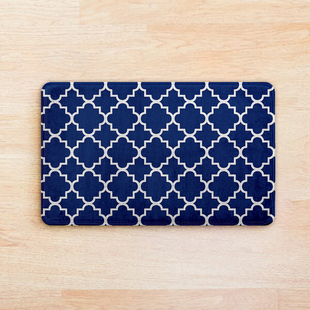 SuperSoft Navy Moroccan Door Mat