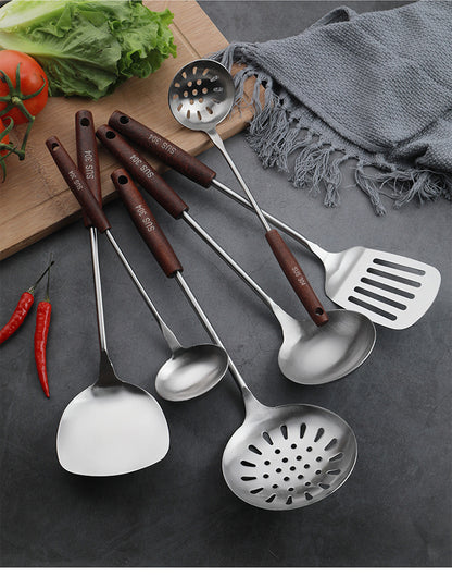 Wooden Handle Utensil (6 Pieces set)