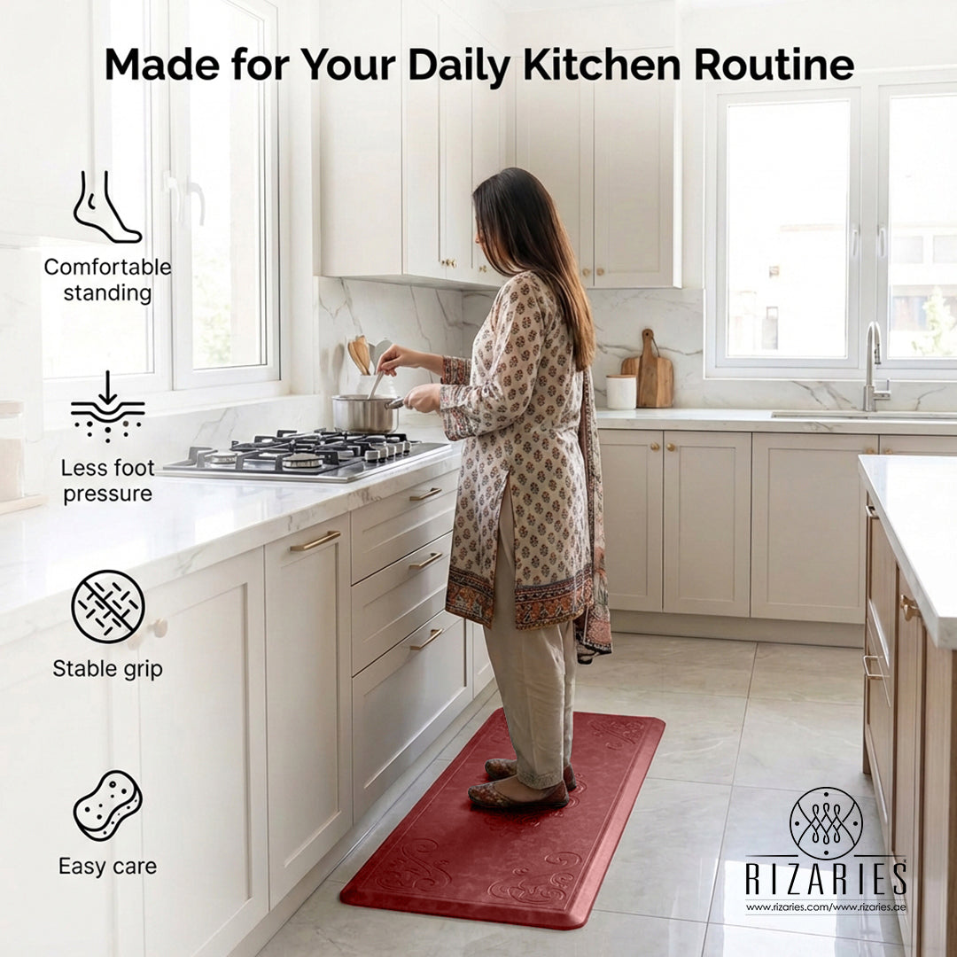 Classic Embossed Kitchen Mat