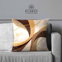 SuperSoft Beige Brown Geometric