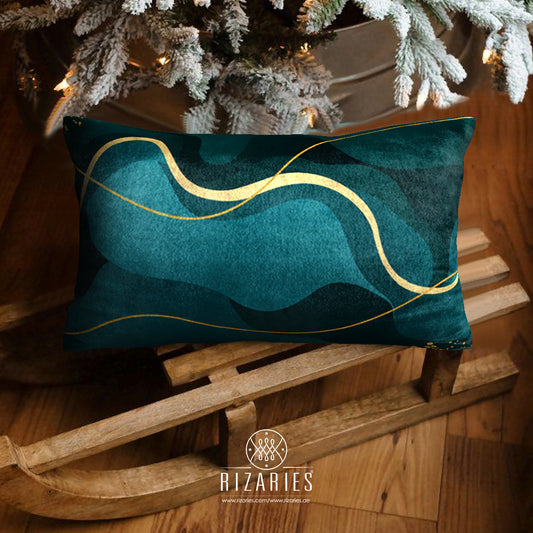 SuperSoft Sea Green Wavy Rectangle