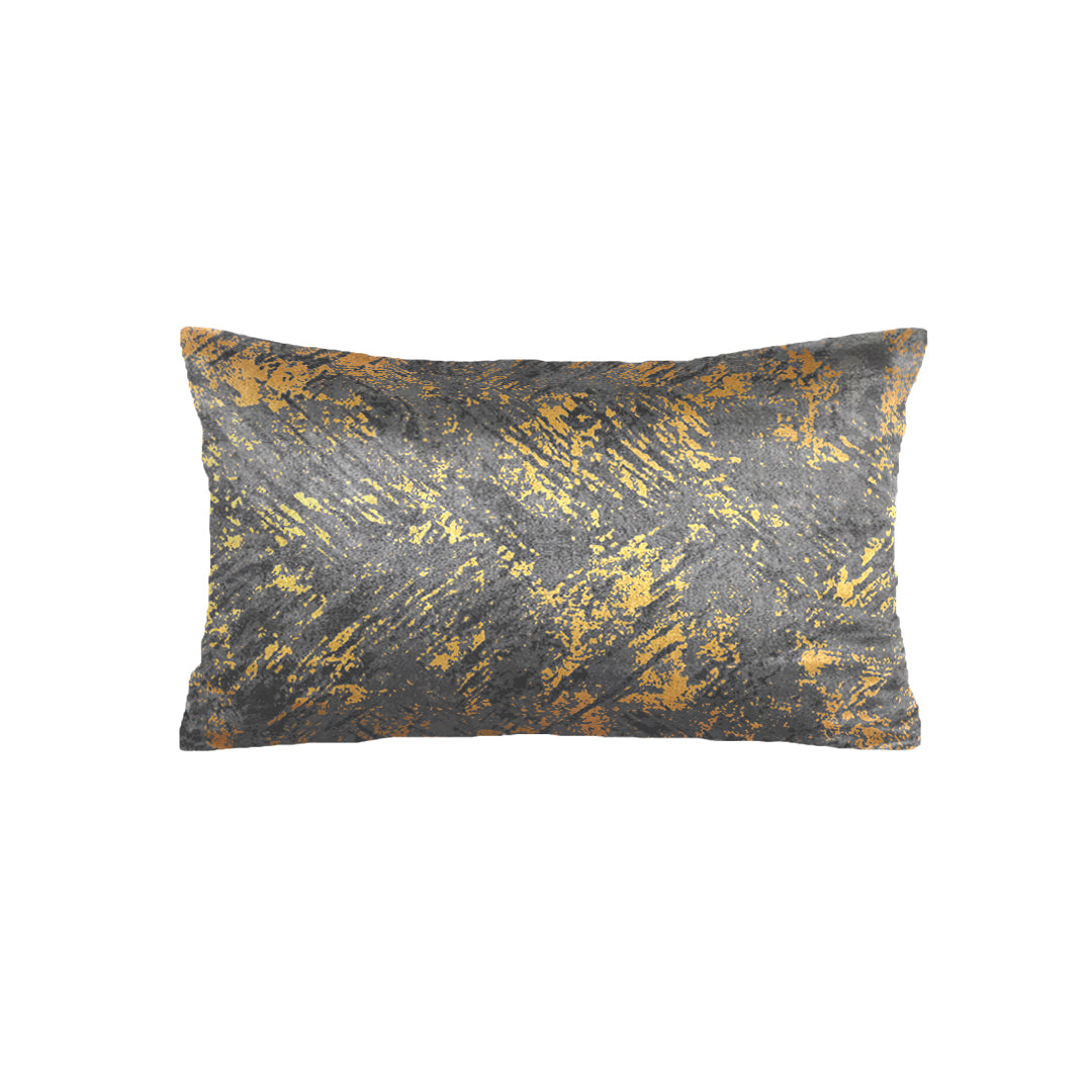 SuperSoft Lite Grey Gold Abstract Rectangle