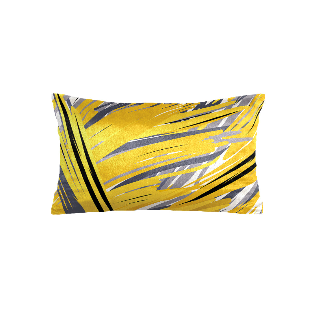 SuperSoft Yellow Grey Abstract Rectangle