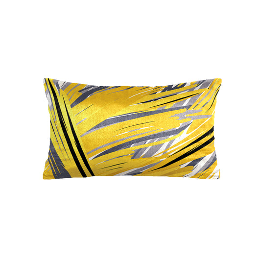 SuperSoft Yellow Grey Abstract Rectangle