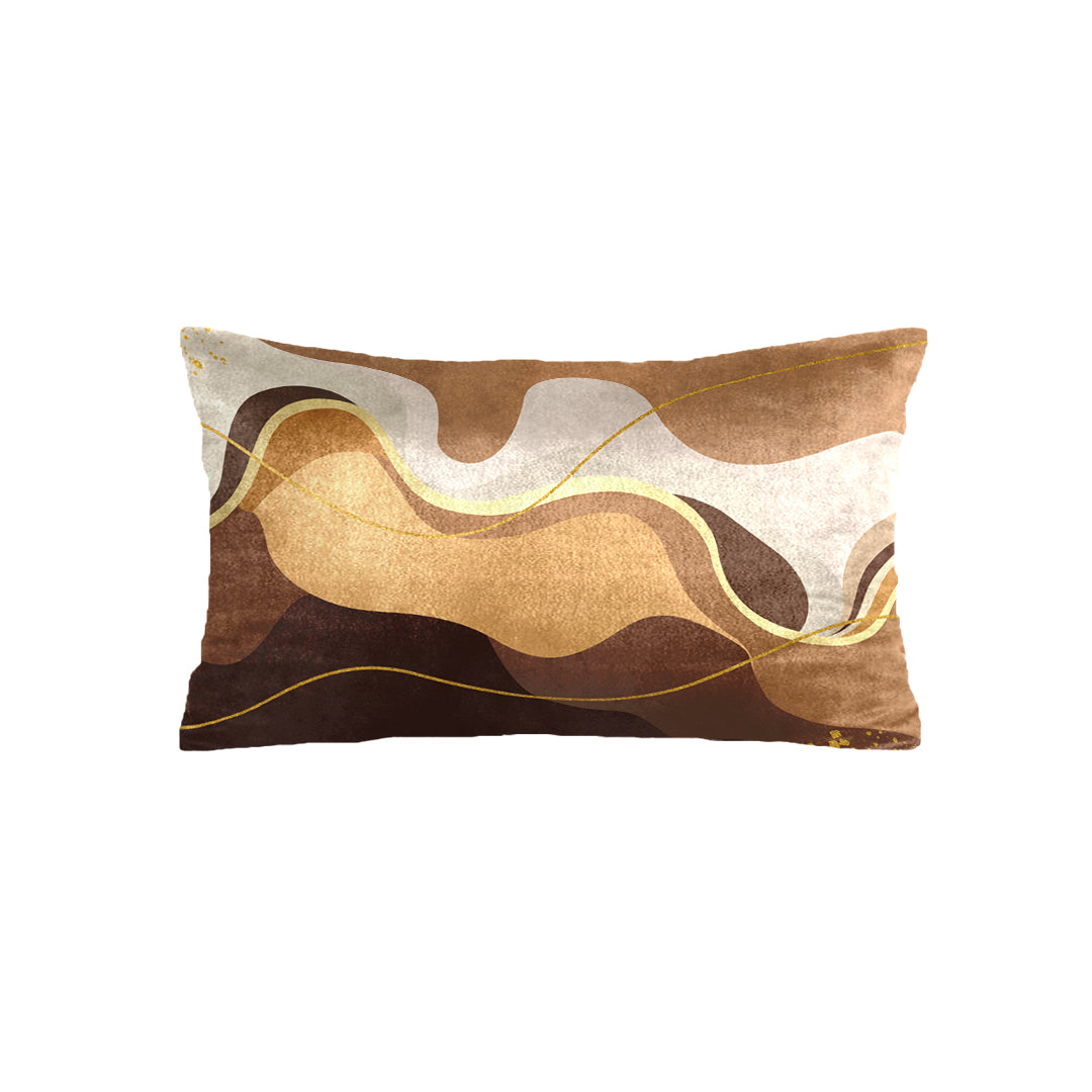 SuperSoft Beige Brown Wavy Rectangle