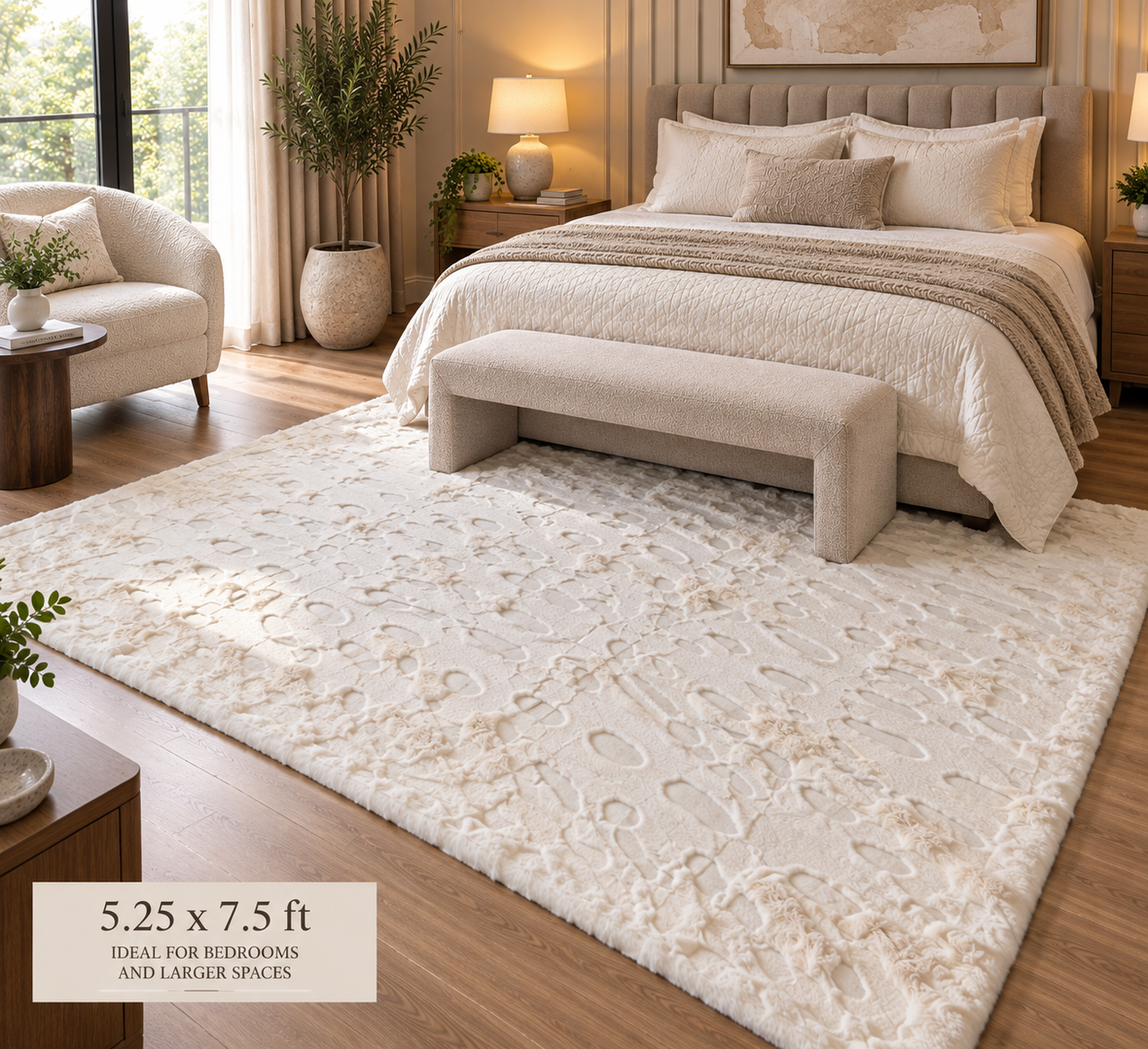 SuperSoft Cloud Stone Fur Centerpiece (Rug)