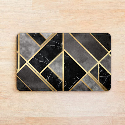 SuperSoft Grey Geometric Door Mat