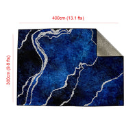 Thumbnail for Navy Silver Abstract Centerpiece (Rug)