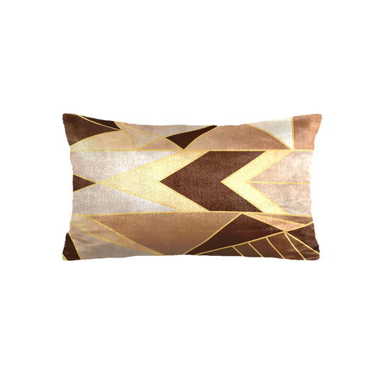 SuperSoft Shades of Copper Gold Geometric Rectangle