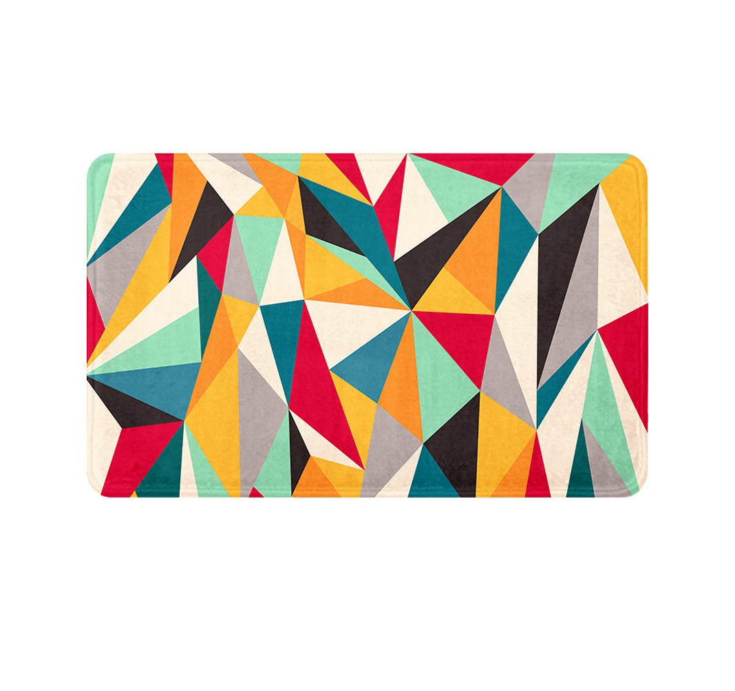 SuperSoft Colorful Geometric Door Mat