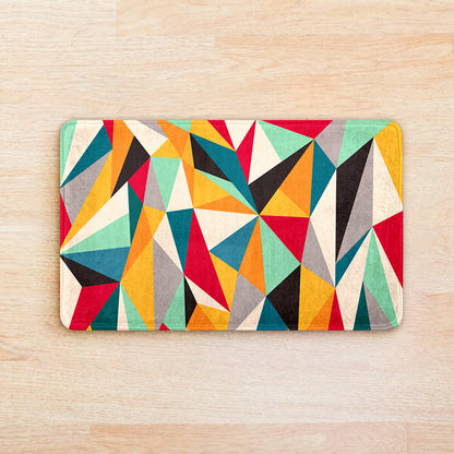 SuperSoft Colorful Geometric Door Mat