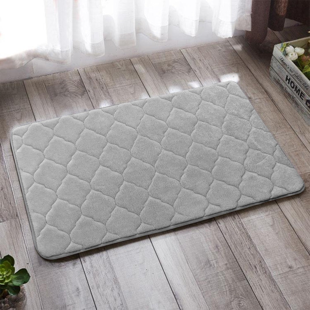 SuperSoft Memory Quatrefoil Door/Bath Mat