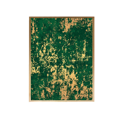 Green Gold Abstract Pattern Canvas Painting