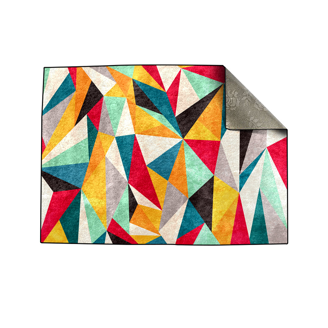 Colorful Geometric Centerpiece (Rug) – Rizaries