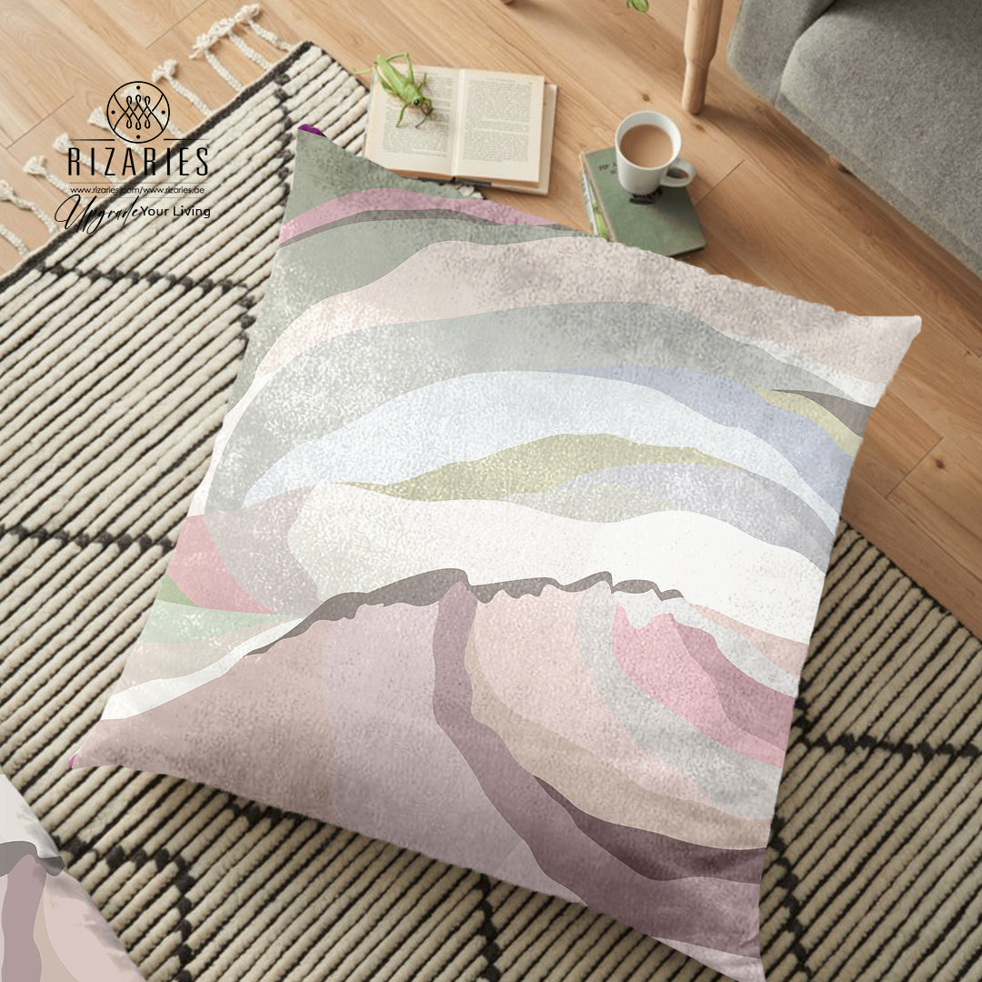 (26"x26") Supersoft Pink Mist FLOOR Cushion Cover