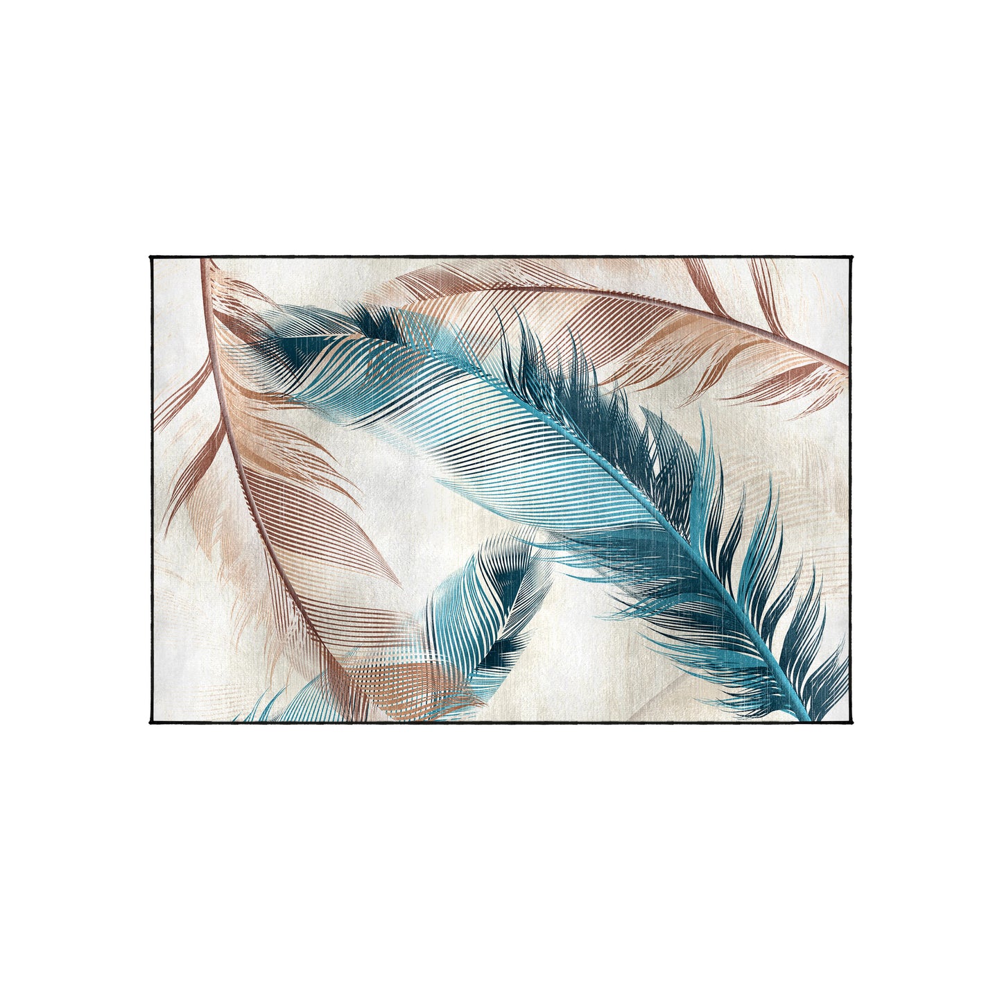 Supersoft Feathers Design Luxury Centerpiece (Rug)