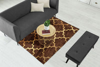 Thumbnail for Brown Quatrefoil Centerpiece (Rug)