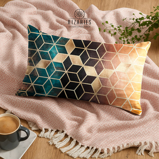 SuperSoft Ombre Cubes Emerald & Copper Rectangle