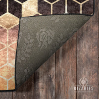 Thumbnail for Ombre Cubes Emerald & Copper Centerpiece (Rug)