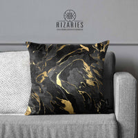 SuperSoft Midnight Gold Abstract Pattern