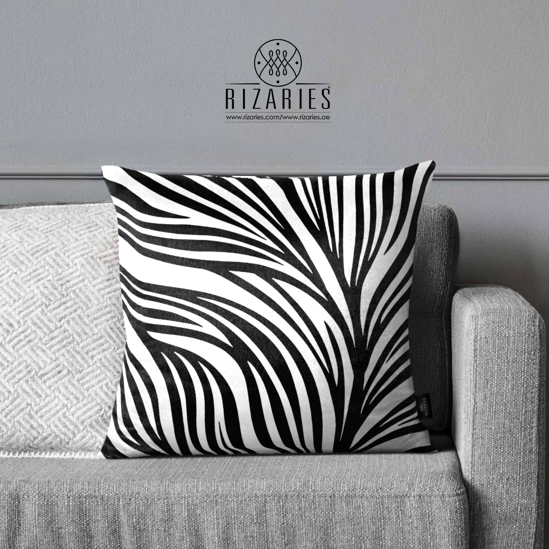 SuperSoft Black White Zebra Waves
