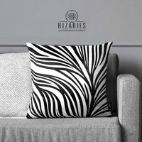 SuperSoft Black White Zebra Waves