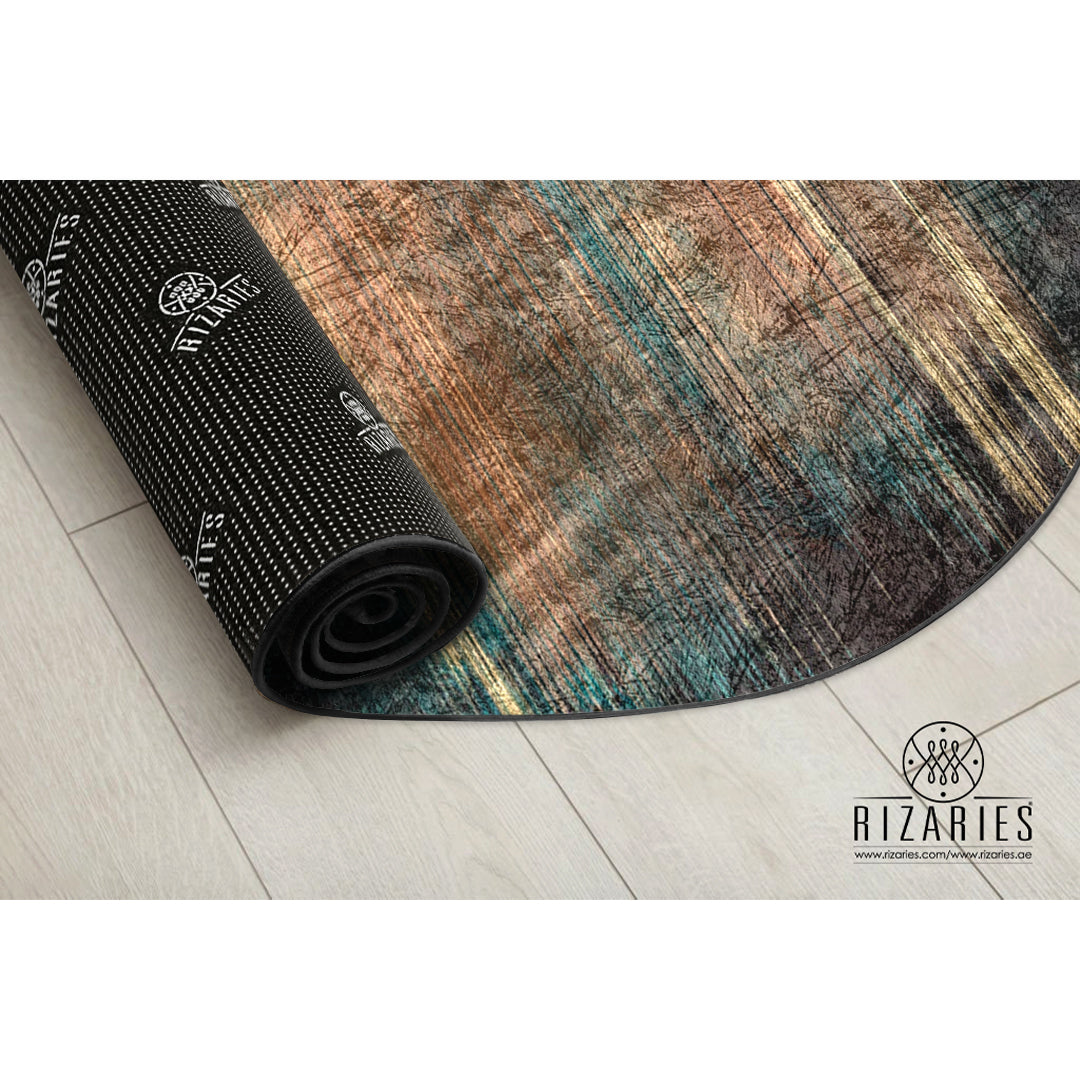 Ombre Lines Round Centerpiece (Rug)