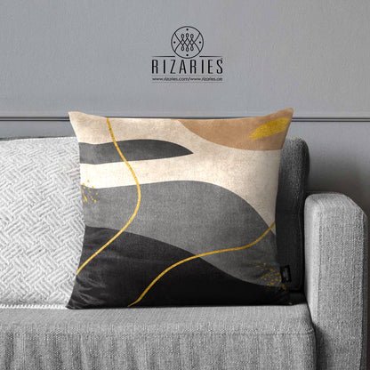 SuperSoft Beige Grey with Gold Lines