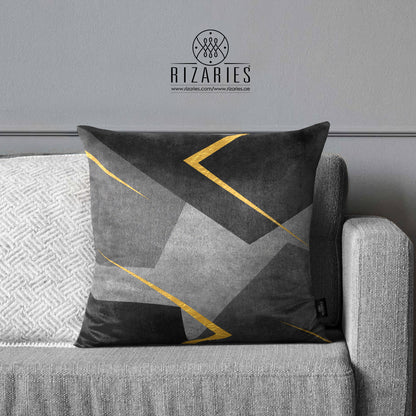 SuperSoft Shades of Grey Triangle with Gold