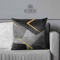 Thumbnail for SuperSoft Shades of Grey Triangle with Gold