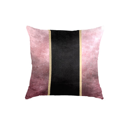 SuperSoft Pink Black Throw Pillow