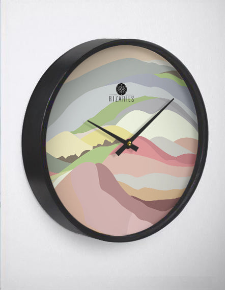 Pink Mist Wall Clock