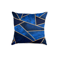 Thumbnail for SuperSoft Blue Copper lines Triangle Throw Pillow