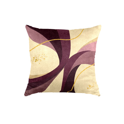 SuperSoft Beige Purple Geometric