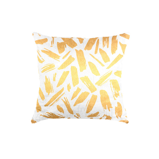 SuperSoft Modern White & Gold Abstract