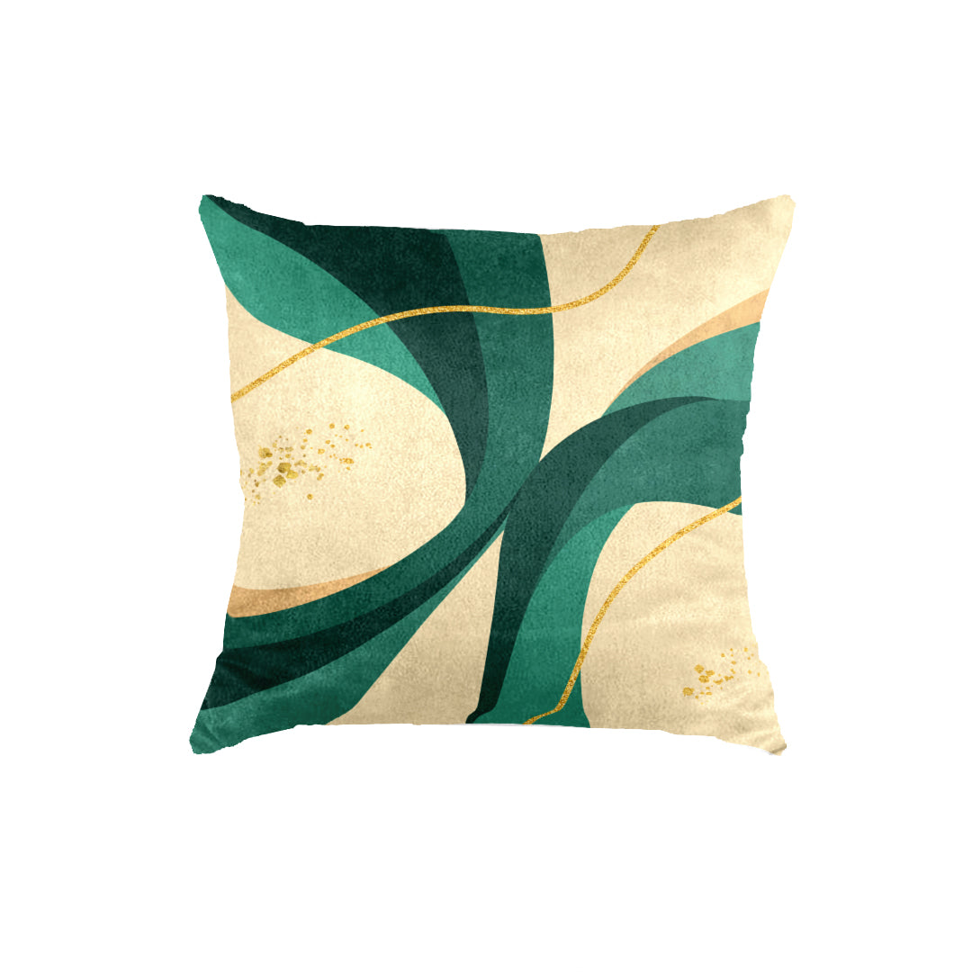 SuperSoft Beige Green Geometric