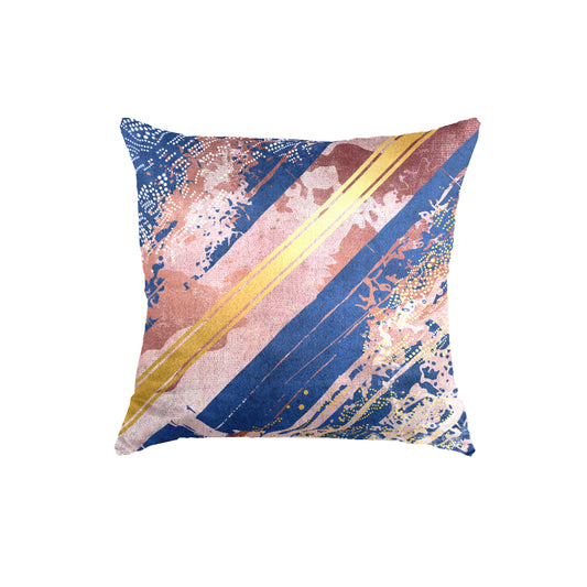 SuperSoft Pink Navy Gold Abstract