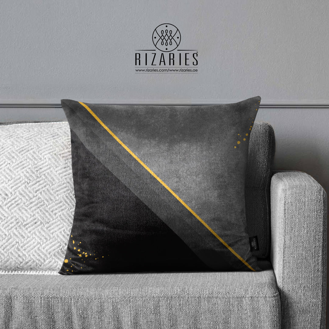 SuperSoft Shades of Grey Line Throw Pillow