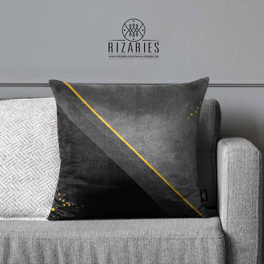 SuperSoft Shades of Grey Line Throw Pillow