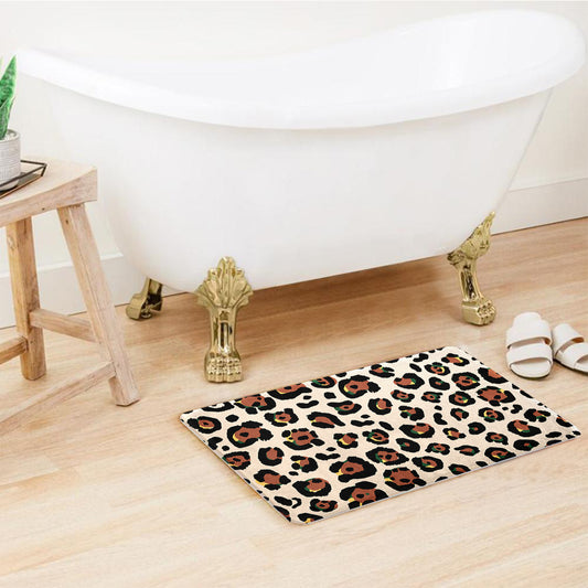 SuperSoft Leopard Pattern Door Mat